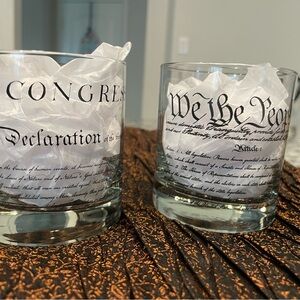 Whiskey Glasses – United States Constitution We The People (Set of 2) - 10 oz...